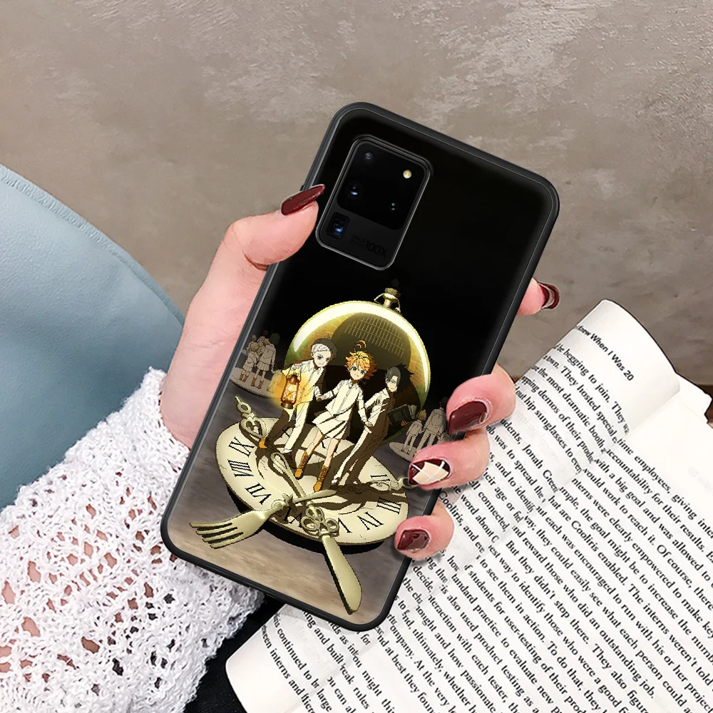 

Anime The Promised Neverland Phone Case For Samsung Galaxy Note S 8 9 10 20 Plus E Lite Uitra black Waterproof Painting Cell