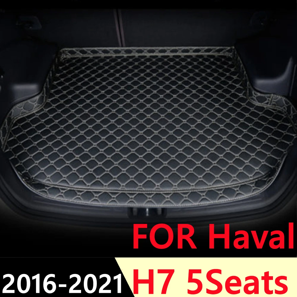 

SJ High Side Custom Fit All Weather Car Trunk Mat AUTO Parts Rear Cargo Liner Cover Carpet Pad FIT For Haval H7 5Seats 2016-2021