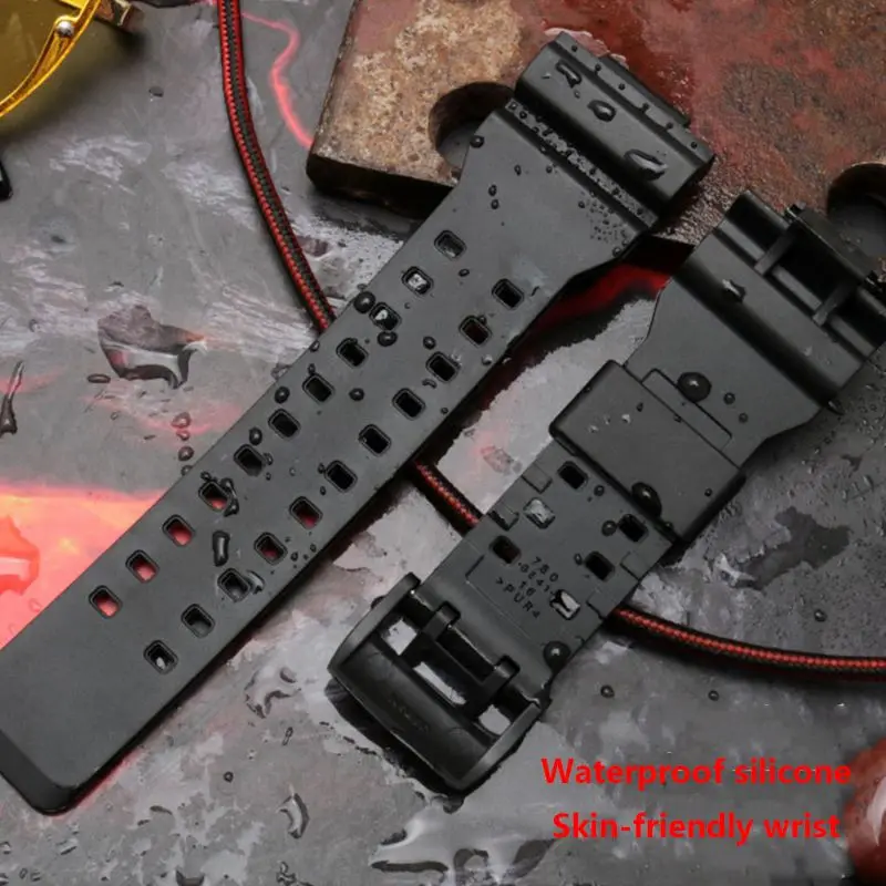 1 комплект мягкий силиконовый ремешок для часов металлическая застежка браслета