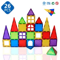26pcs magnetic blocks magnetic tiles big size buildingconstruction games magnet designer stem diy educational toys for children