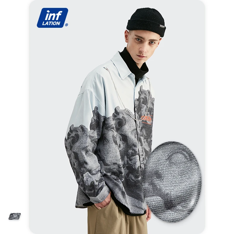 Новое поступление мужская рубашка в китайском стиле новинка Modis рубашки с