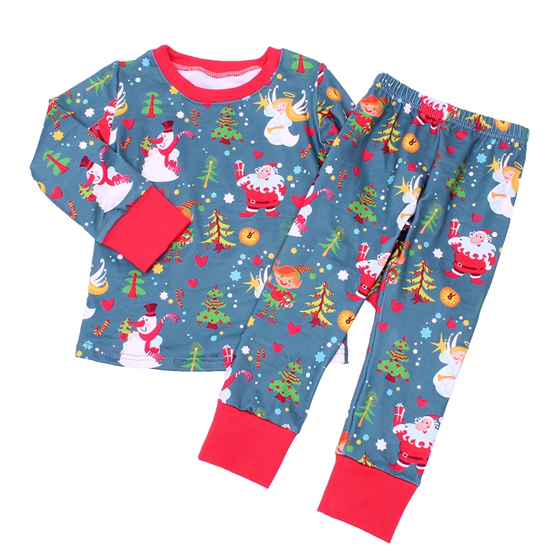 2-8Y Christmas Boy Pajamas Toddler Girls Christmas Pjs Kids Winter Clothes Baby Boys Sleepwear Xmas Grinch Pajamas Set