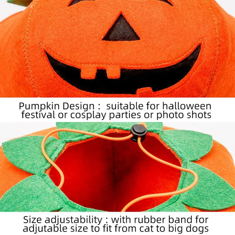 Хэллоуин для домашней собаки кота Костюм Тыква Кот на Рождество маленьких собак