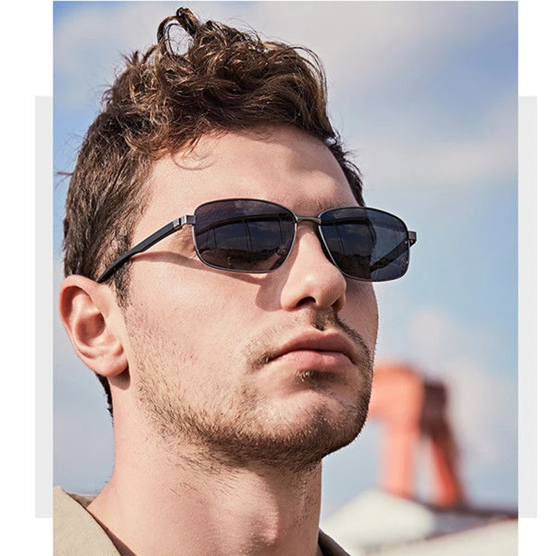 Мужские солнцезащитные очки с градиентом MIZHO металлические поляризационные