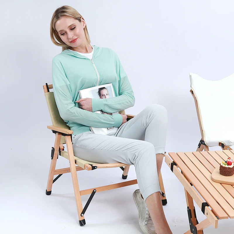 구매 단단한 나무 접이식 의자, 발코니 레저 의자, 싱글 백 작은 의자, 캠핑 휴대용 야외 캠핑 의자