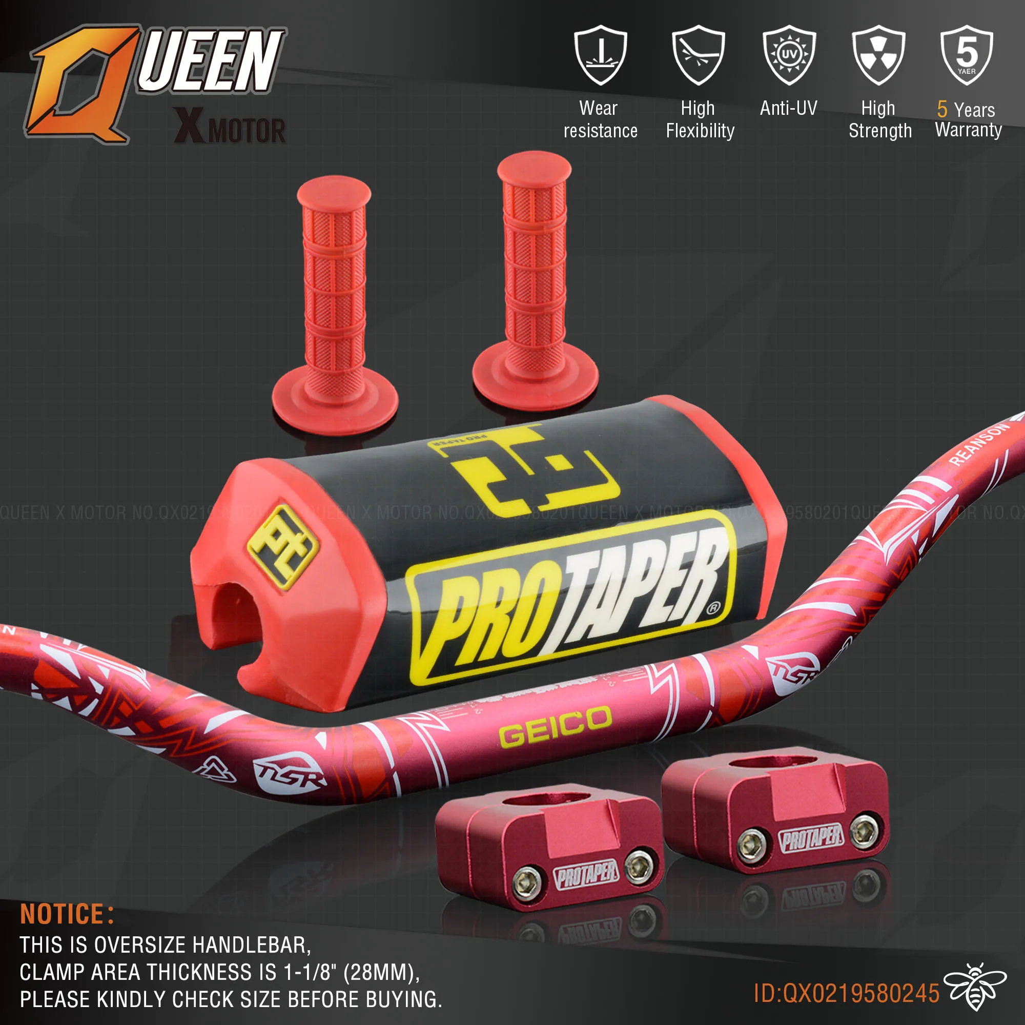 Руль для Pro Taper Pack Bar 1 1/8 &quot6 дней Fatbar Колодки Ручки Pit Racing Dirt Bike мотоцикл с адаптер