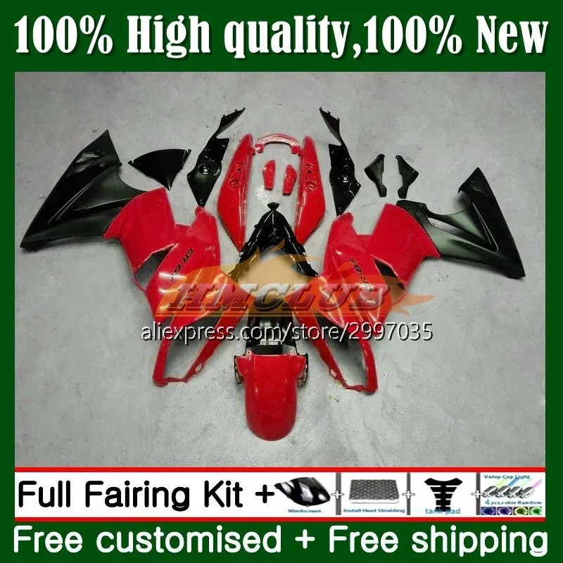 

Body For KAWASAKI 650R ER 6 F 650 R ER6 F 09 Bodywork 5No.15 red black ER6F 09 10 11 650-R ER-6F ER 6F 2009 2010 2011 Fairing