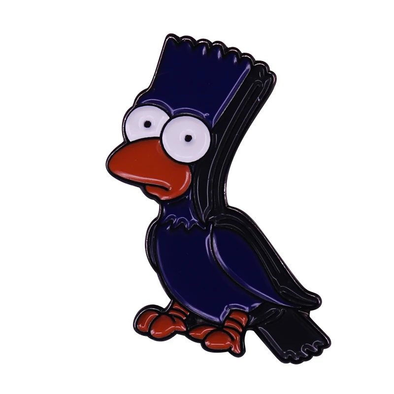 

Bart's Crow brooch horror Gothic Halloween badge