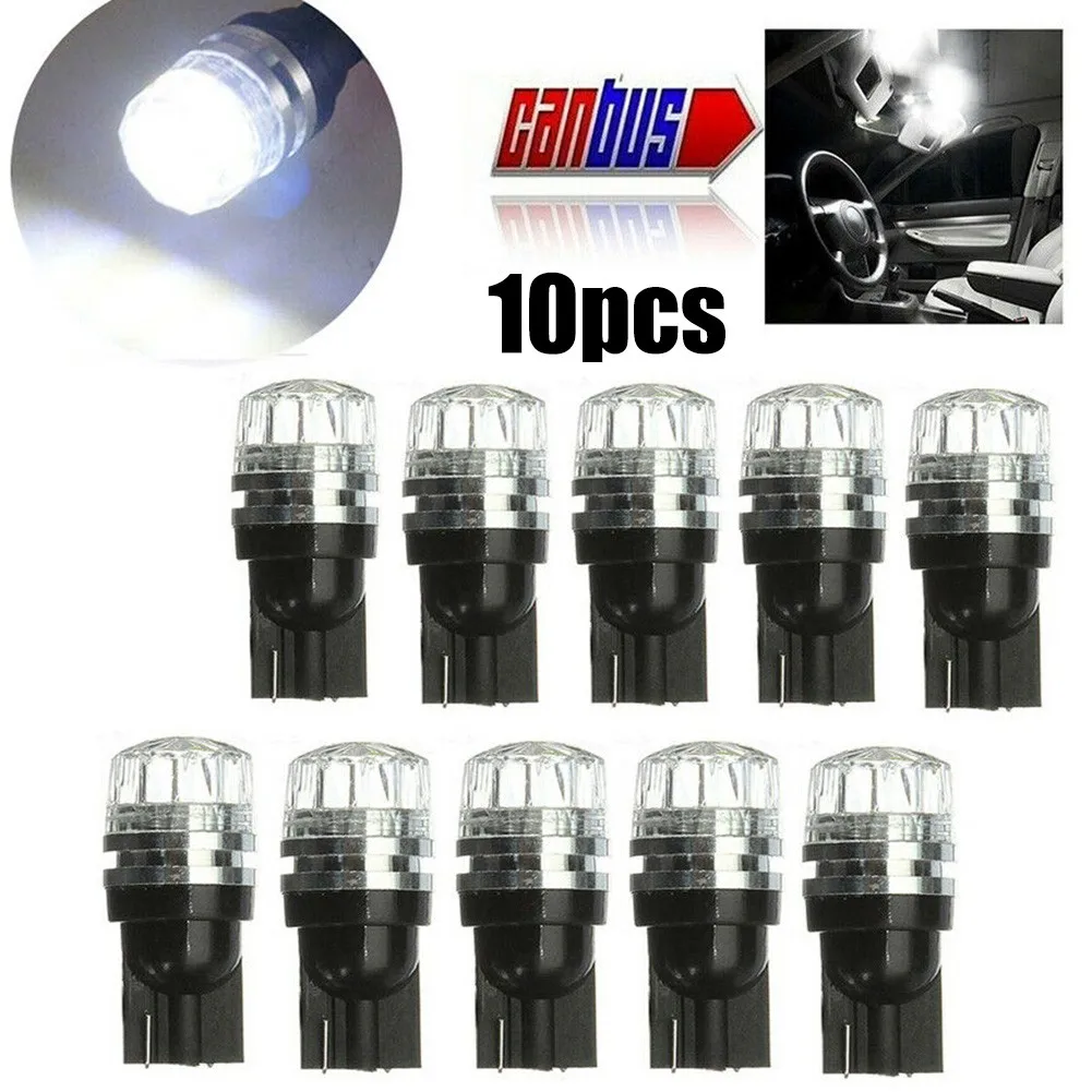 

10x T10 Led 501 Side Light White Bulbs Car Error Free Canbus Xenon W5w Sidelight For Interior Lights Replace Of The Old Ornament