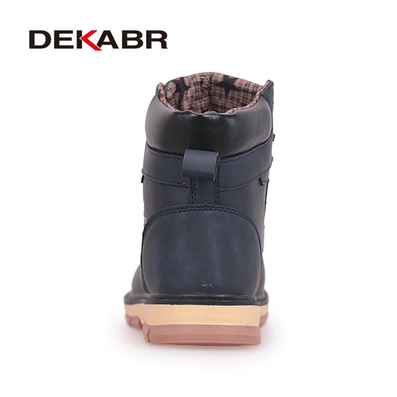 dekabr brand hot newest keep warm winter boots men high quality pu leather wear resisting casual shoes working fashion men boots free global shipping