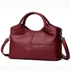 Сумка женская из мягкой искусственной кожи, повседневный мессенджер, однотонный саквояж на плечо, клатч кросс-боди