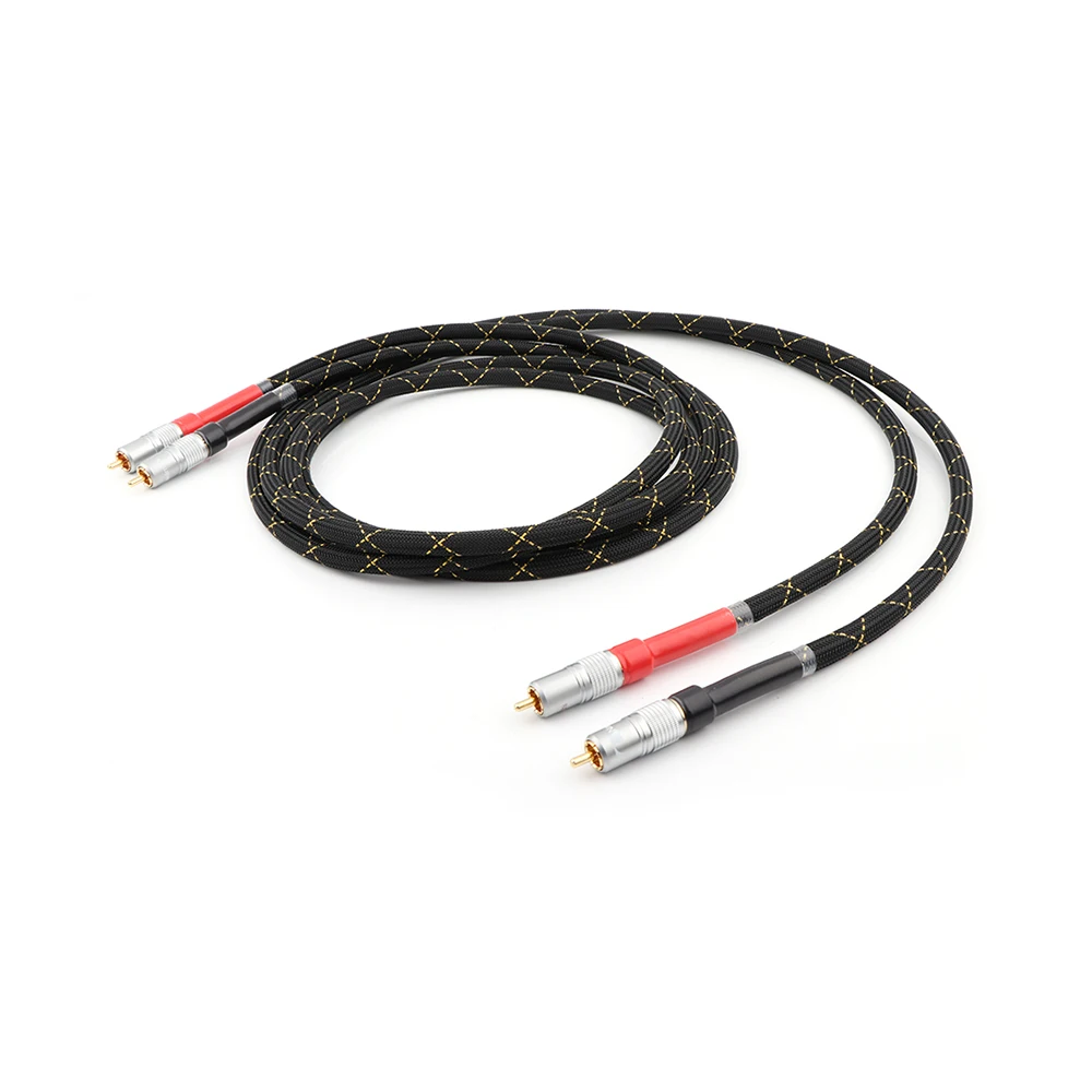 

Пара медных кабелей YTER 8N OCC RCA Intecconnect Audio Hifi, удлинитель, аудиокабель RCA на RCA, кабель для соединения