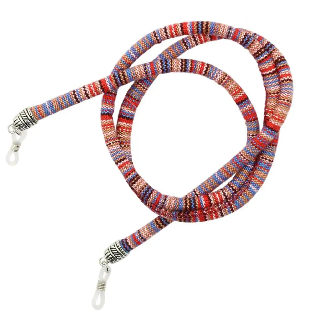 Цепочка для очков женская с бусинами модный дизайнерский ремешок фиксатором 1