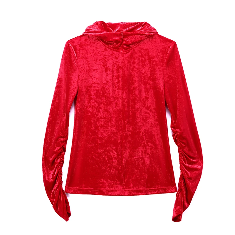 

POKWAI Women's Hooded Coat for Autumn Long Sleeve Hooded Slim Pullover Design Coats