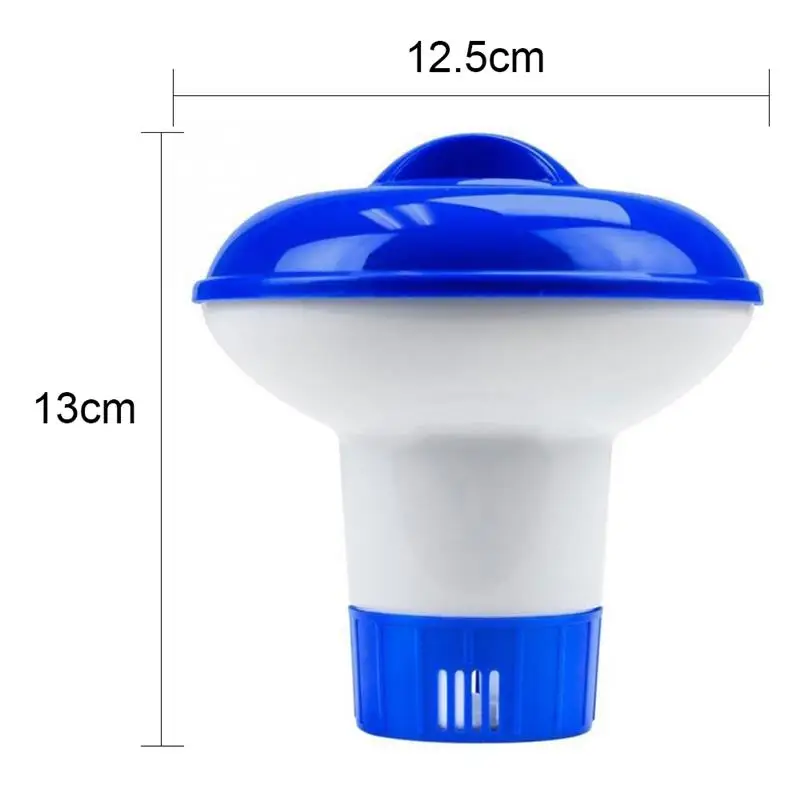 

5 Inch Floating Chlorine And Bromine Tabs Dispenser With Thermometer Pool Floating Chemical Chlorine Dispenser