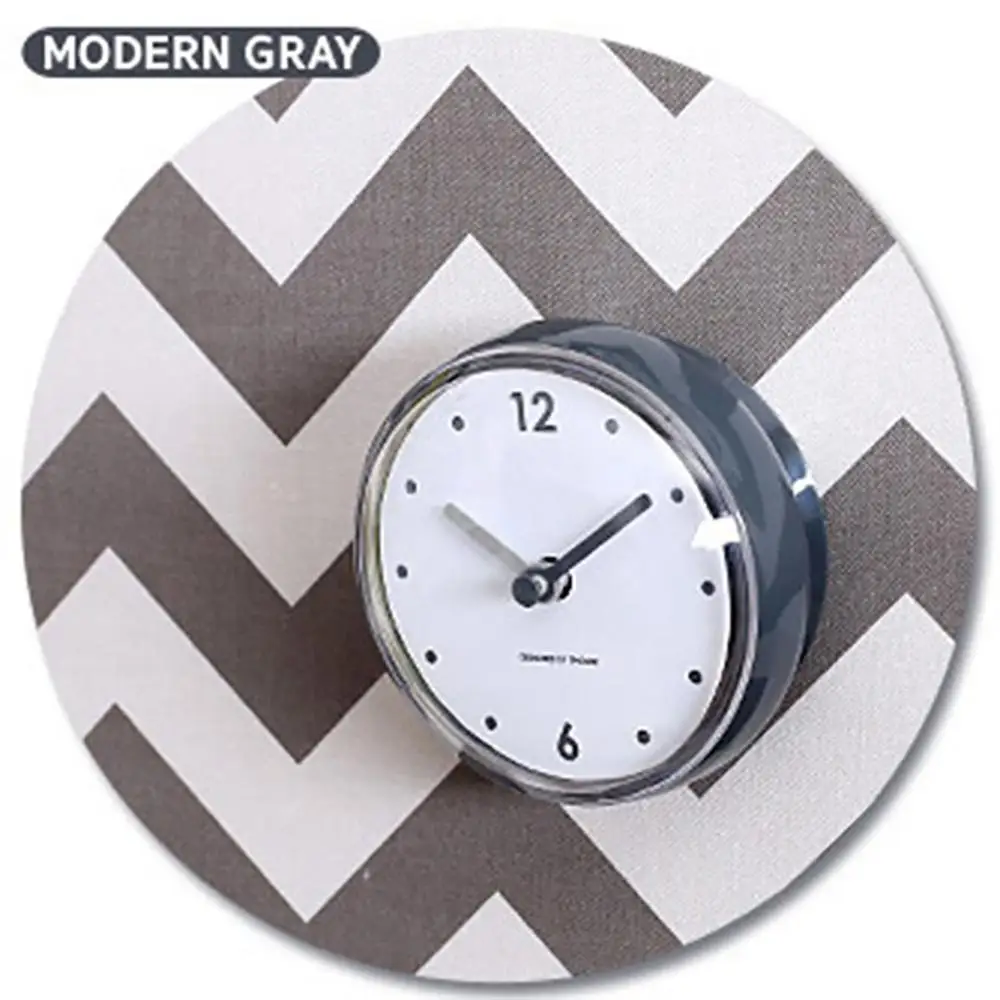 Душ часы силиконовые Ванная комната Кухня всасывания настенные Многоцветный