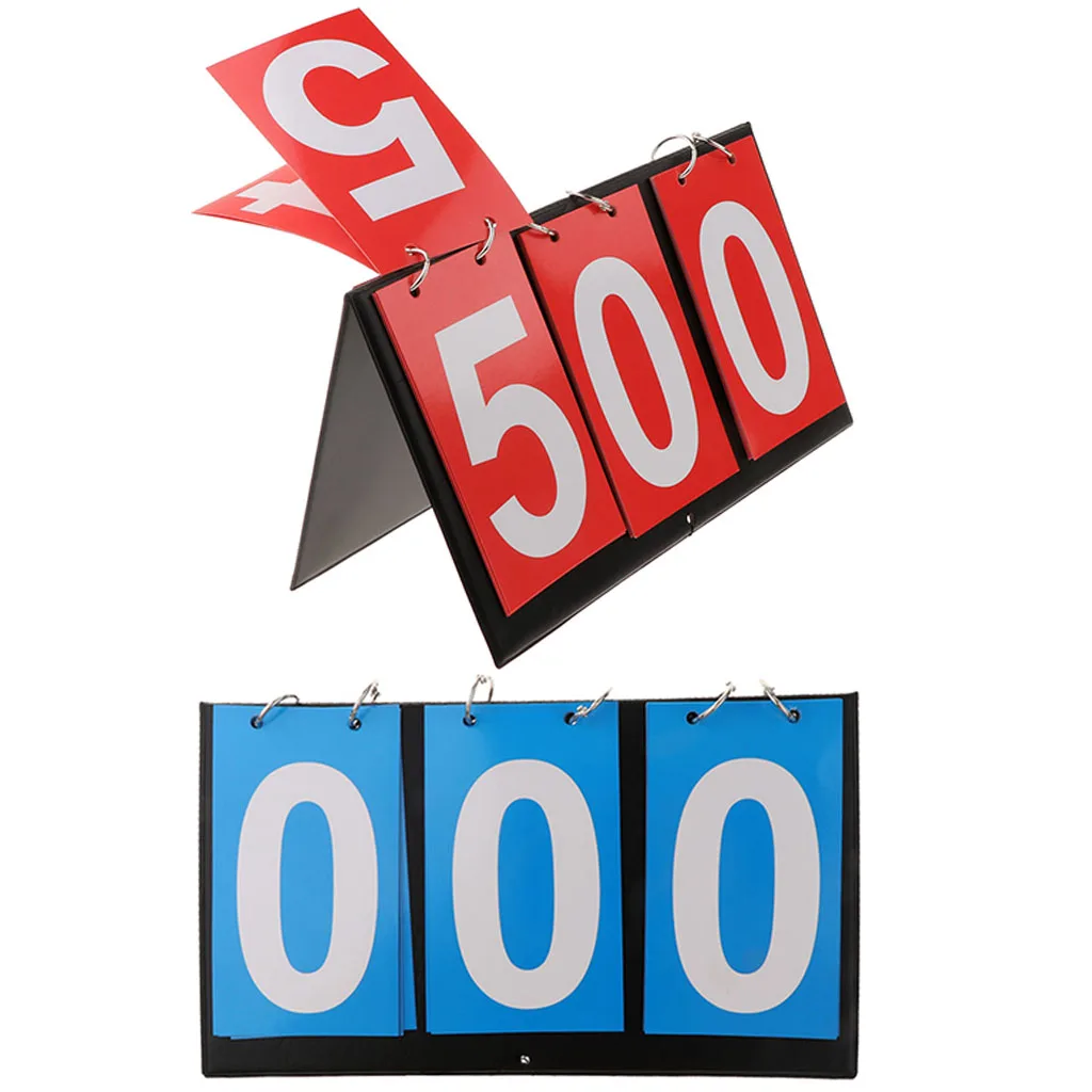 2 Pack портативное табло счет Хранитель 3 цифровой флип оценка запись спортивных