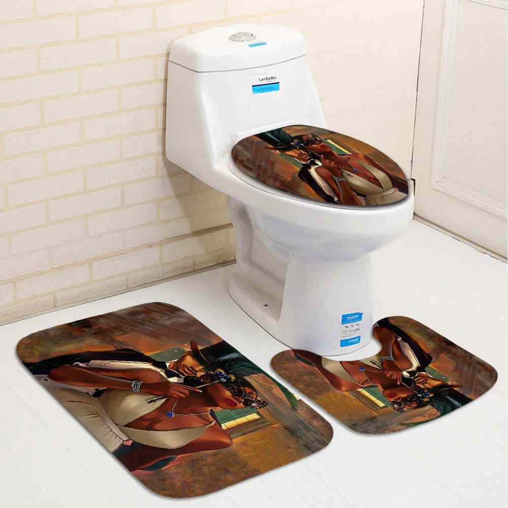 Занавески для ванной в Африканском и американском стиле мужчин женщин комплект