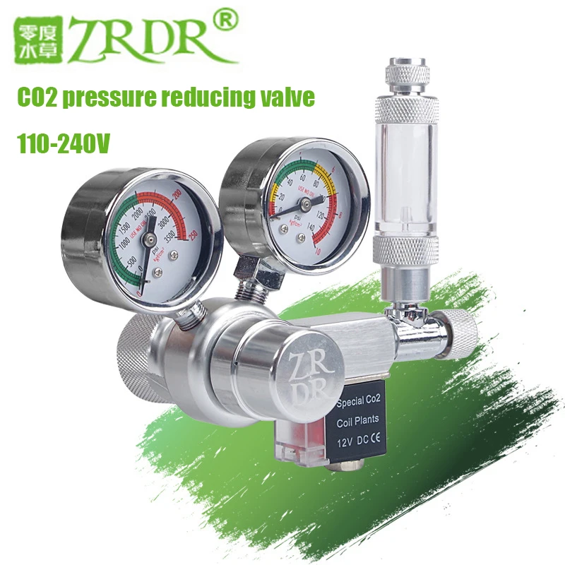 

Aquarium CO2 Regulator Magnetic Solenoid Check Valve Aquarium Bubble Counter Fish Tank Tool Pressure reducing valve