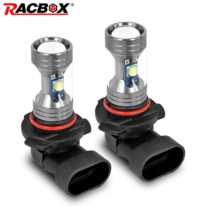 Racbox 2 шт. Автомобильная мини H8 H11 led 9005 hb3 9006 hb4 H7 противотуманная лампа дневные