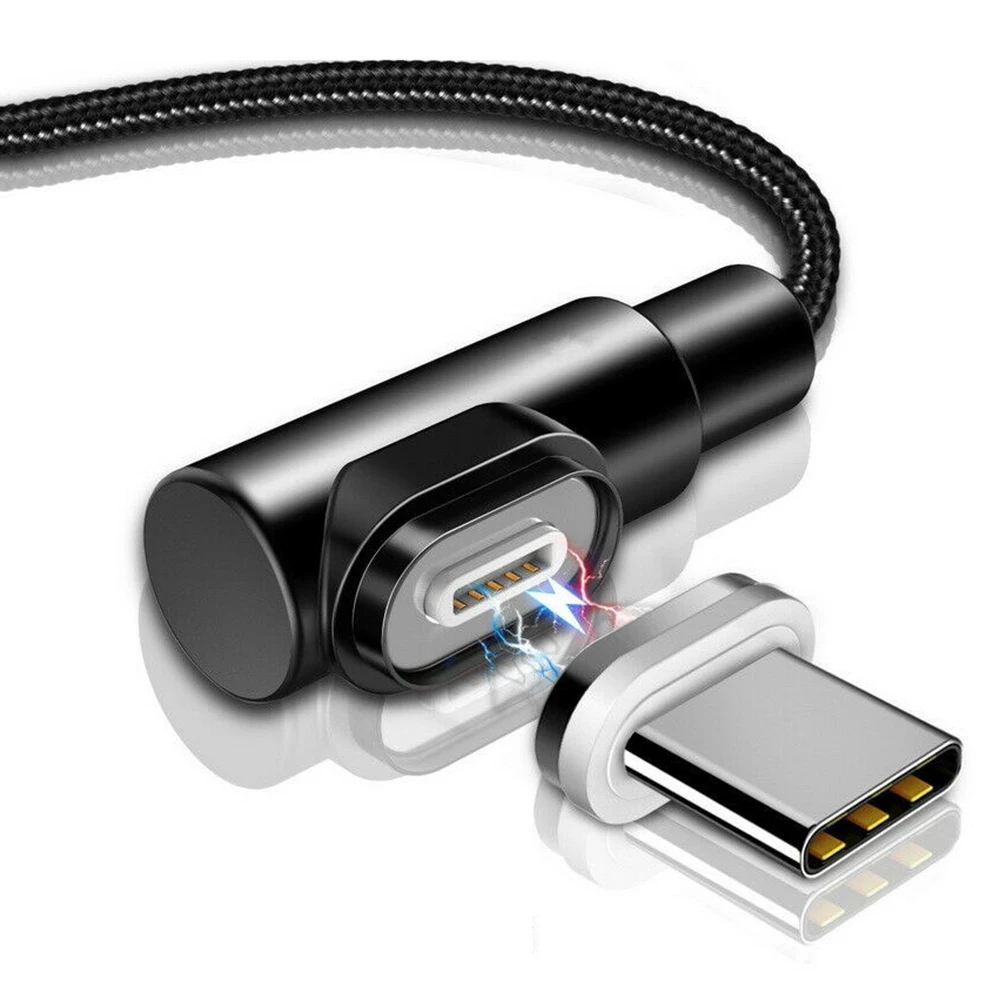 Магнитный USB-кабель для быстрой зарядки 1 м 3 А кабель передачи данных нейлоновые