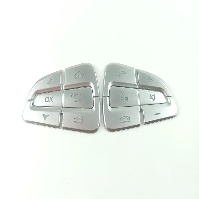 Хромированные кнопки на руль из АБС пластика чехол с блестками отделка для Mercedes