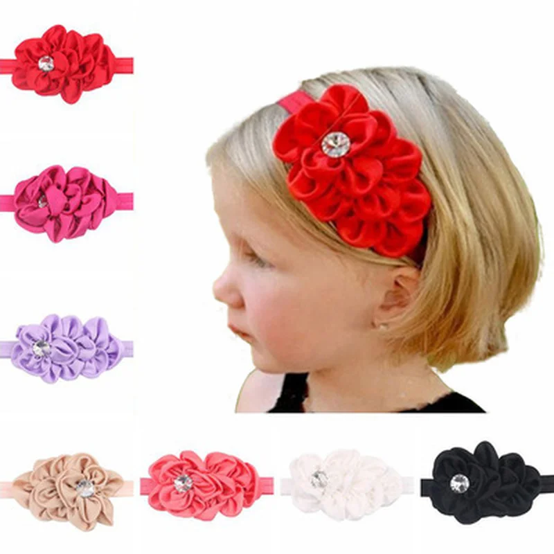 

Baby Girls Chiffon Headband Hairbow Hairband Head Hair Band Flower Take Photo Beauty Accessories Hot Selling
