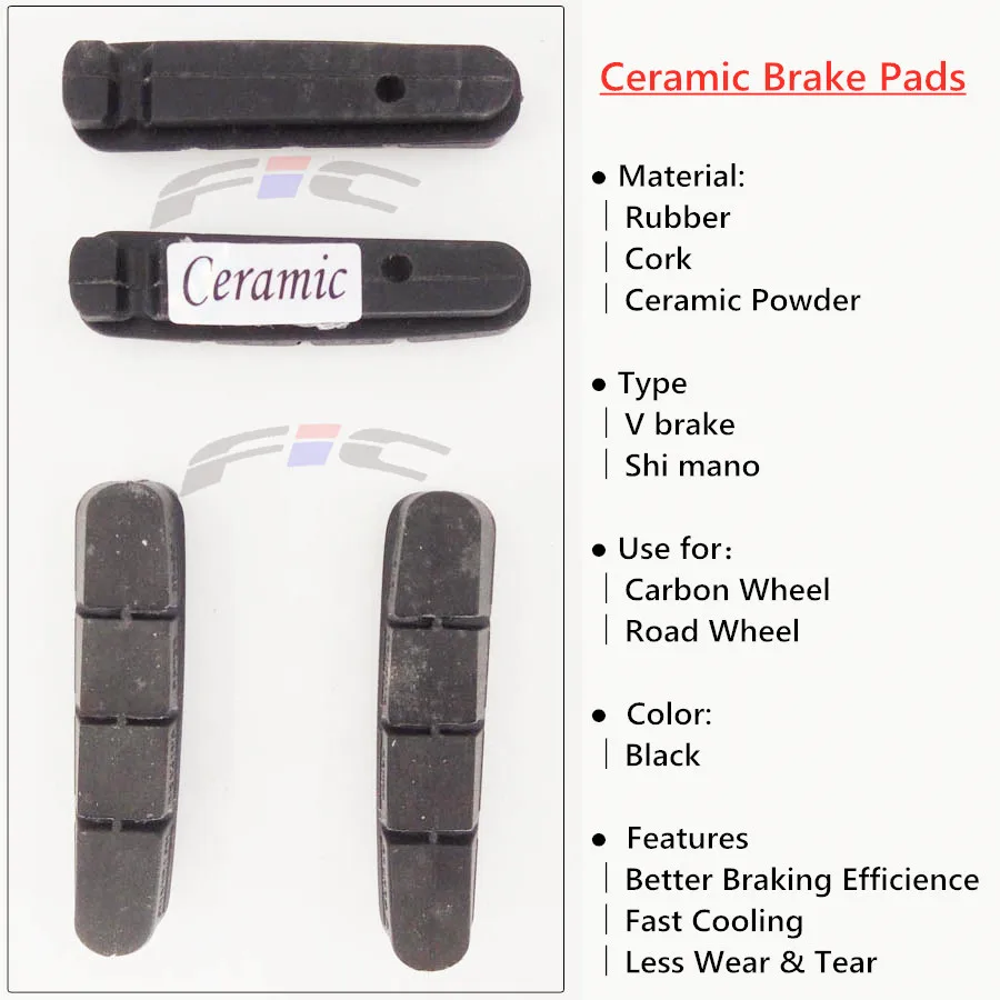 Керамические Порошковые Тормозные колодки FIC резиновые пробковые тормозные для