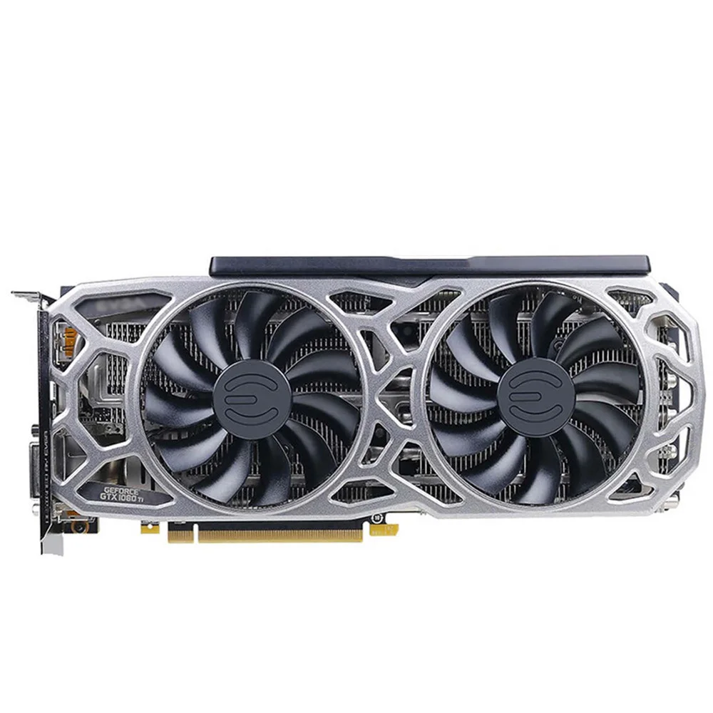 Запасные части вентилятора Охлаждения видеокарты PLA09215B12H для EVGA GTX 1080Ti SC2 GAMING Black