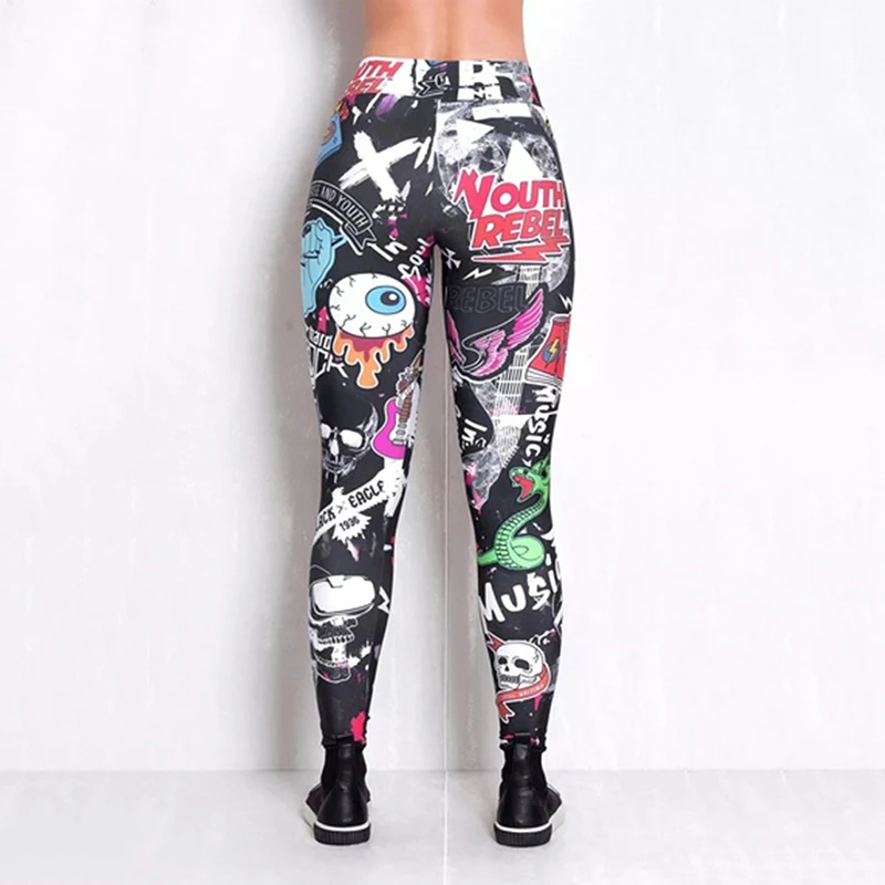

Woman Pants Printed Pocket Elastic High Waist Pants Sweatpants Stretch Streetwear Lady Comfortable Breathable Trousers