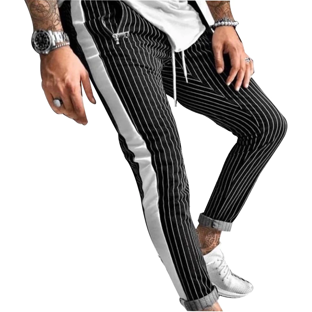 

Men's Joggers Plaid Pants Man Cotton Comfortable Pant Summer Casual Streetwear Loose Trouser Fashion Sweatpants