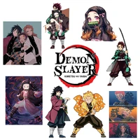 japan anime demon slayer anime patch iron on patches thermo stickers for heat transfer stickers t shirt decoration