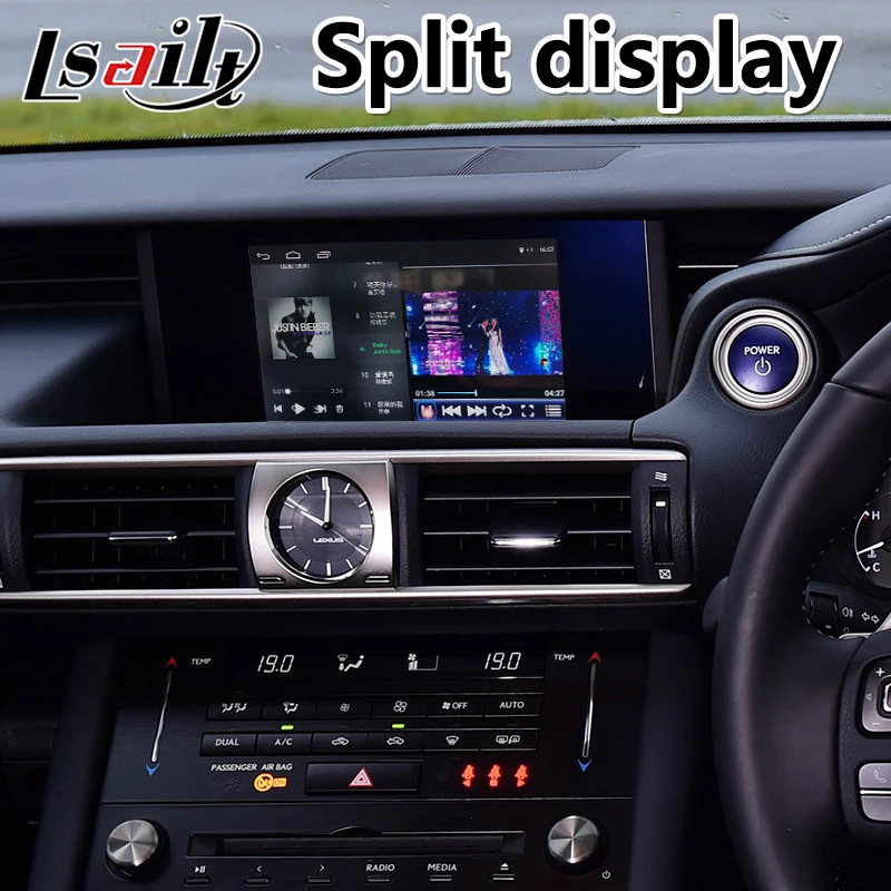 Lsailt автомобильный интерфейс Android для Lexus IS300H IS300 IS200T 2014 2019 года с ручкой управления