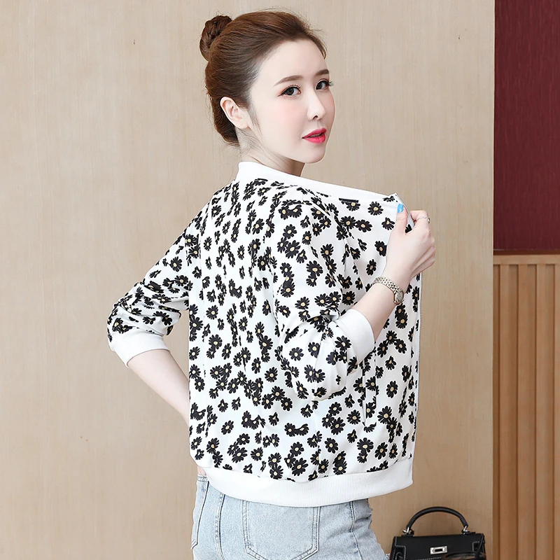 Размера плюс куртка бомбер с 2021 летнее платье для женщин куртки цветочным узором