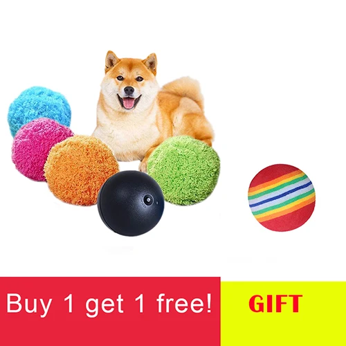 Multicolor Игрушка для собак, пышный шар, волшебная плойка, шары, игрушки, мячи плюс чистые шарики 2 в 1, функция автоматически вакуумные игрушки для собак - Цвет: Multicolor