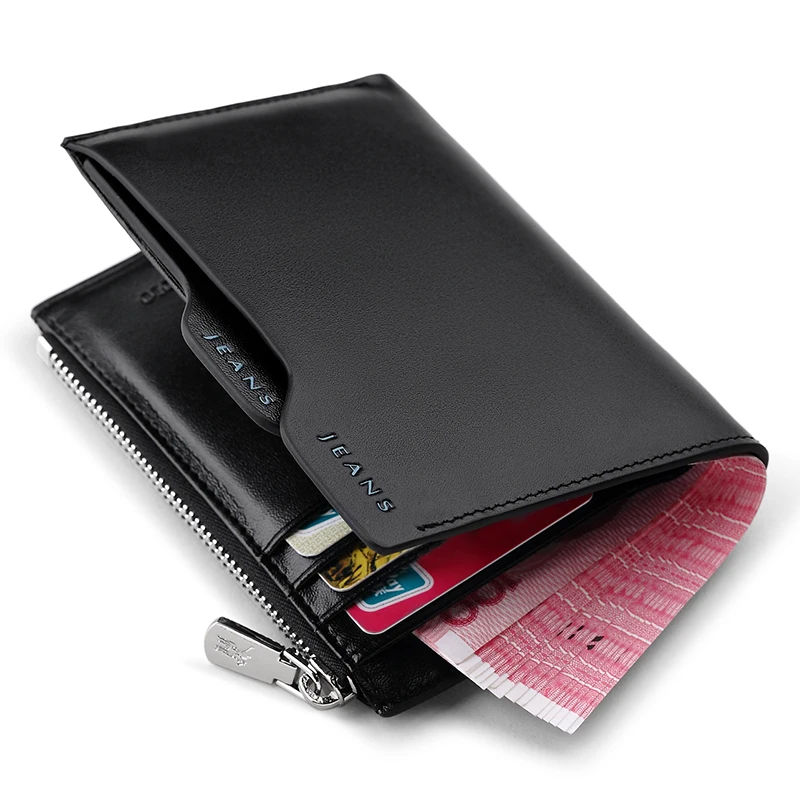 WilliamPolo New 2020 Men Wallet mens slim Credit Card Holder Bifold Genuine Leather Multi Card Case Slots Cowhide Leather Wallet