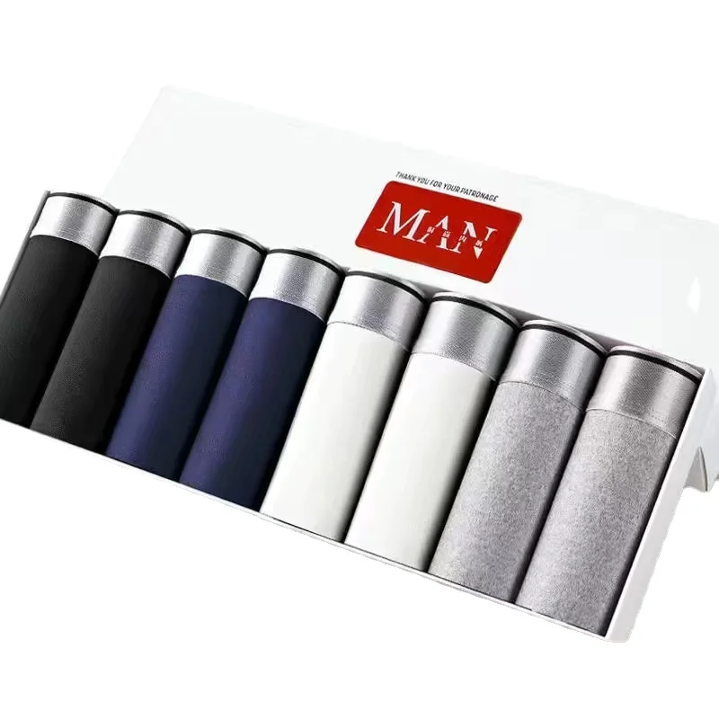 New Men's Underwear Men's Boxer Cotton Shorts Plus Size L-5XL Wide Edge Elastic Band Comfortable Breathable Male Panties