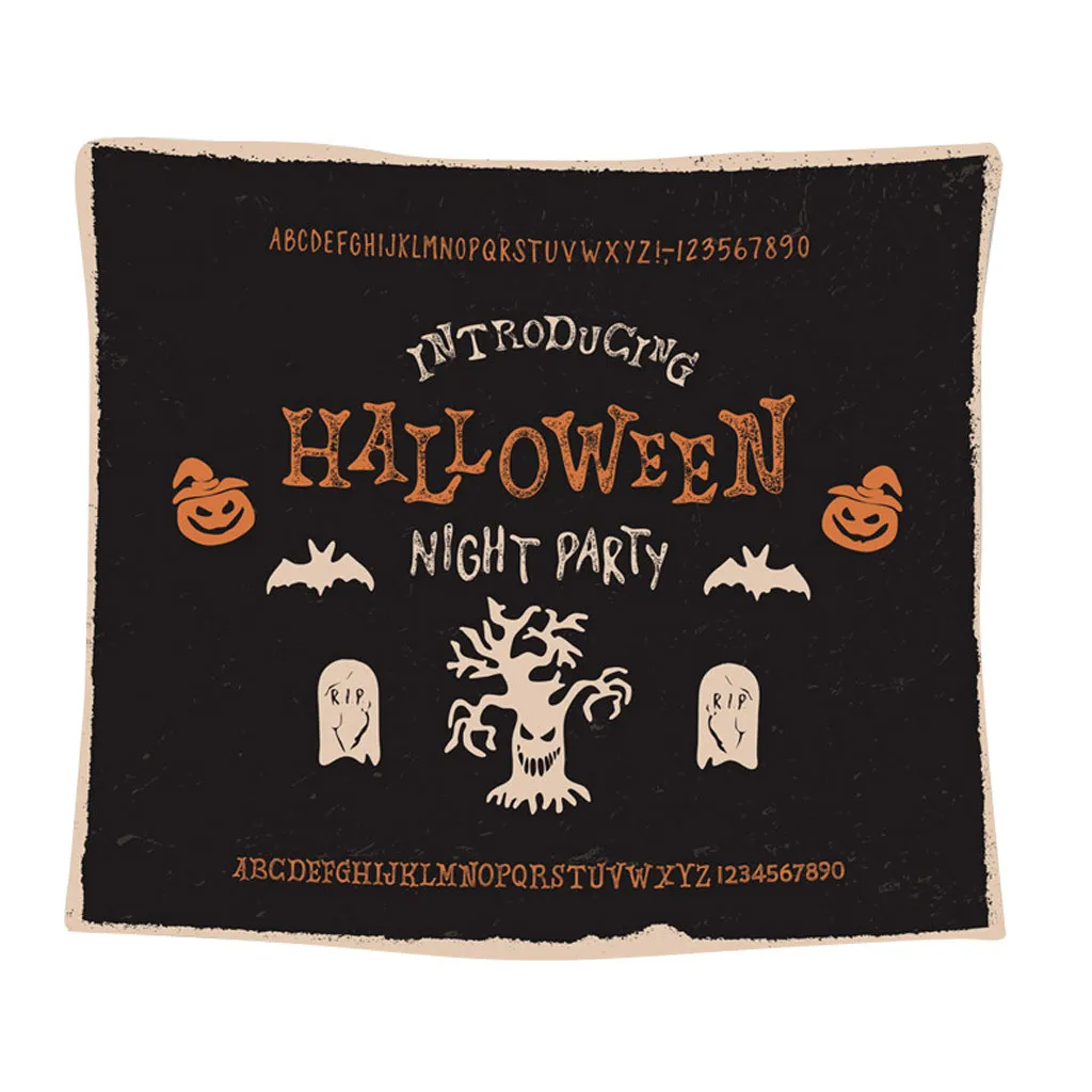 Гобелен для Хэллоуина в виде тыквы 150x130 см настенный подвесной гобелен богемном