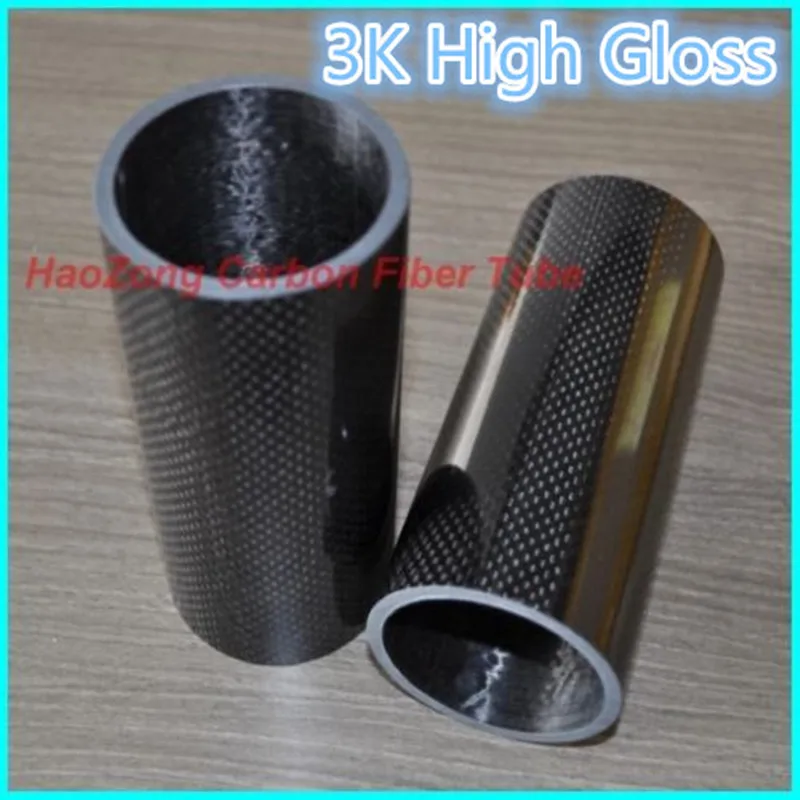 2 pcs 40MM OD x 37MM IDx500MM Carbon Fiber Tube 3k with 100% full carbon (Roll Wrapped) Quadcopter Hexacopter Model 40*37 | Игрушки и