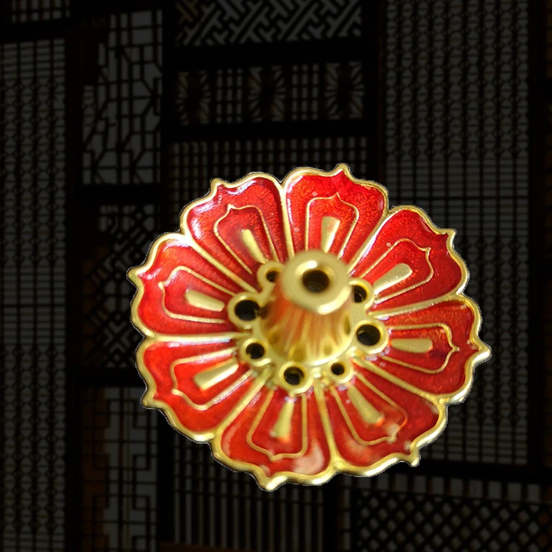 

Chic Lotus incense burner Room Stick Holder Plate Incense Plate Lotus Incense Sticks Holder Home incense holder Home Decoration