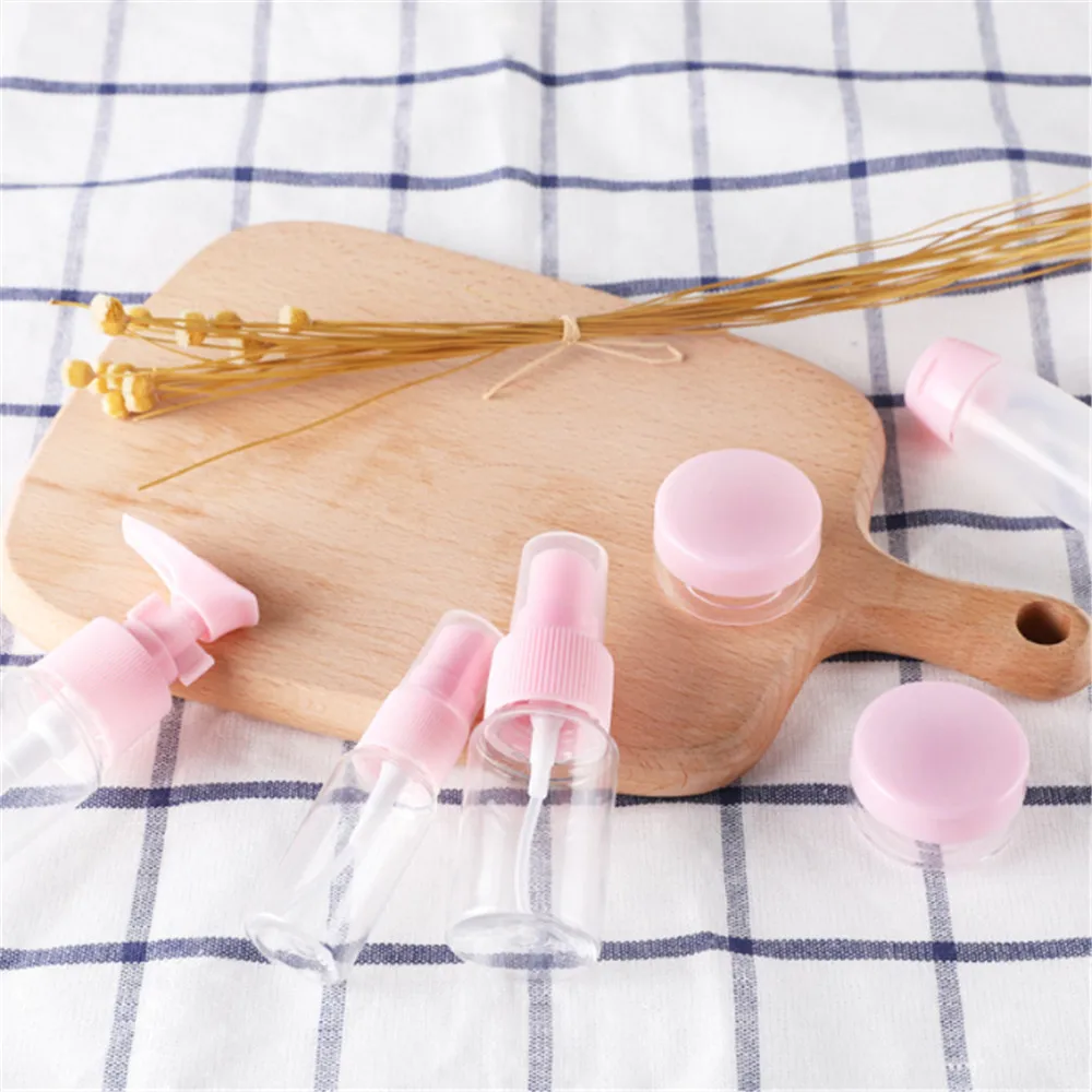 

9 pcs/set PET spray cosmetics sub-bottle portable spray bottle travel empty bottle travel Accessories New Arrival