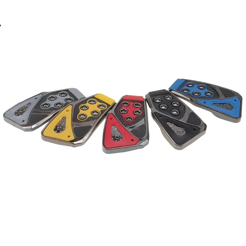 Универсальные автомобильные педали тормоза POSSBAY 3 шт. красные желтые синие черные