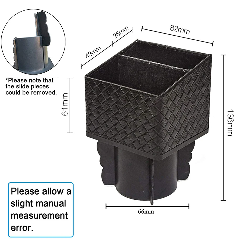 Car Center Control Storage Box Seat Catcher Pocket Organizer Square Container Cup Holder Console Coin Collector | Автомобили и