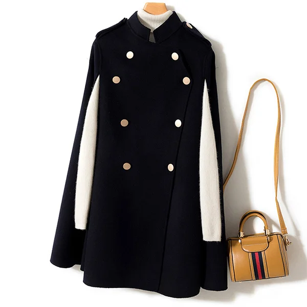 

Осенне-зимняя куртка KMETRAM, Женское пальто из 100% шерсти, Женская куртка, двухстороннее шерстяное пальто, женская накидка, верхняя одежда, Chaqueta...