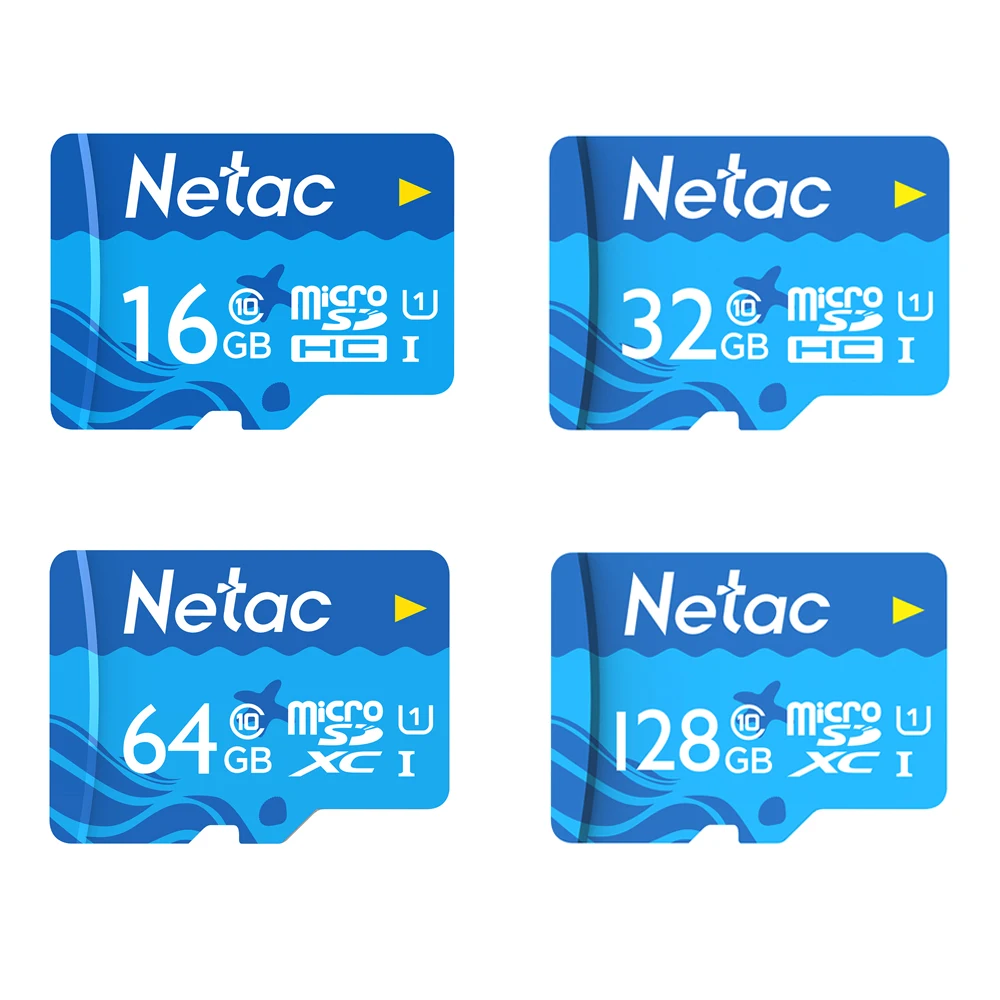 Netac 16/32/64/128GB карты памяти большой Ёмкость микро SD UHS-1 Class10 высокое Скорость