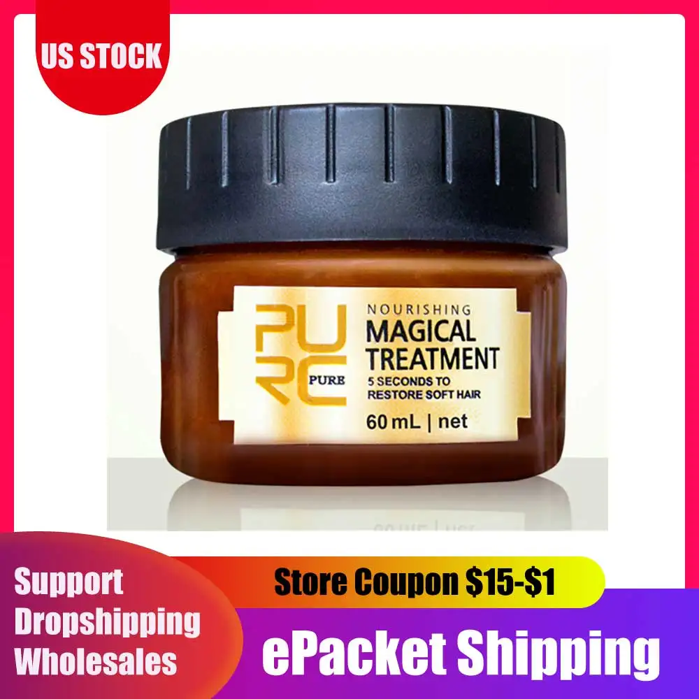 

60ml Magical Treatment Mask 5 Seconds Repairs Damage Restore Soft Hair for All Hair Types Keratin Hair & Scalp Treatment Cream