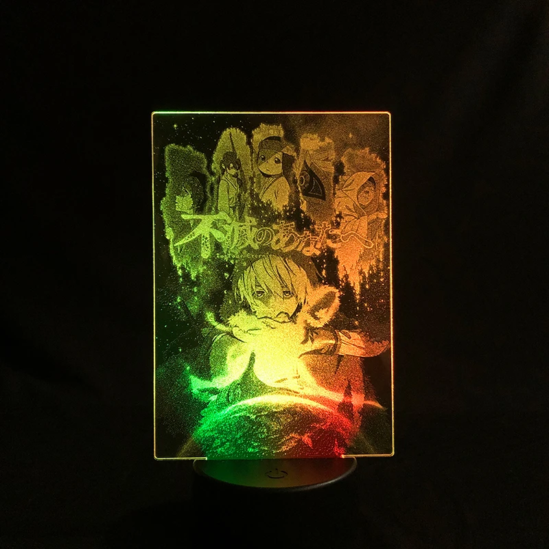 

Remote Control Two Tone Lamp To Your Eternity Japanese Anime Manga Gift Two Tone Led Light Color Two Tone 3D Lamp Desk Room Kid