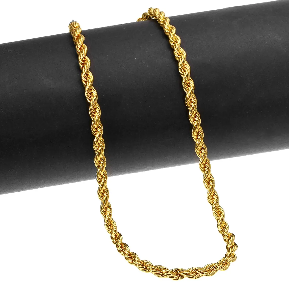 

Hip Hop Twisted Rope Chain Choker Women Men Necklace Punk Style Charm Box Chain Necklace bijoux Fashion Jewelry 60cm
