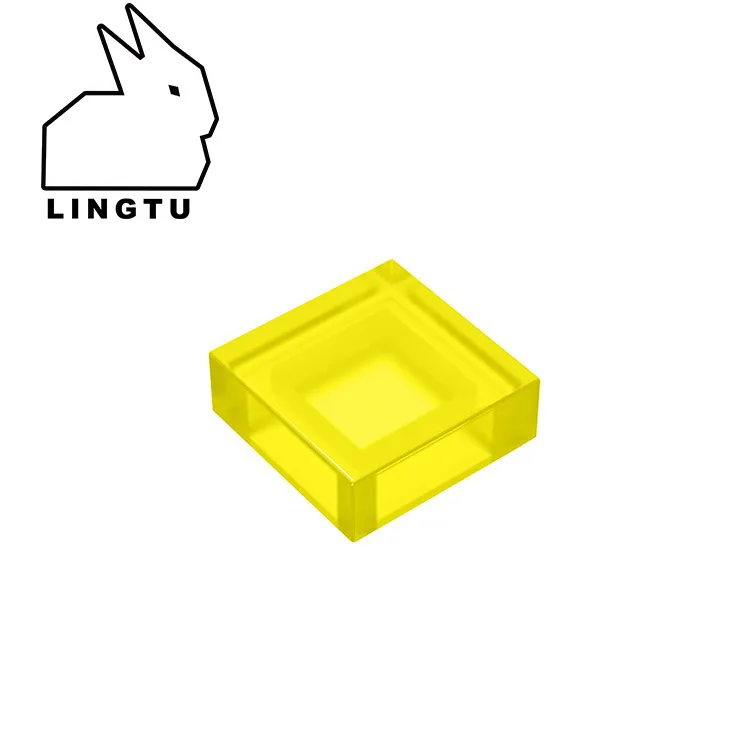 LINGTU строительный блок для бренда Fro Lego 3070 1x1 плитка Развивающие детские