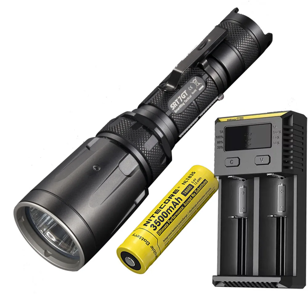 NITECORE SRT7GT фонарик умное Селекторное кольцо CREE XP-L HI V3 RGB Свет Макс 1000 люмен луч